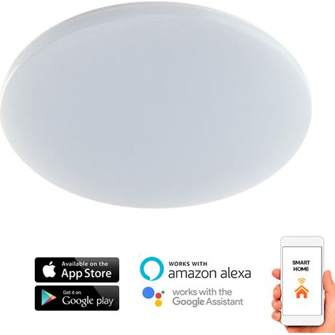 Plafonnier LED SmartHome RainBow 24W IP54 Wifi App CCT - Ledme - LM8230 (1/4)