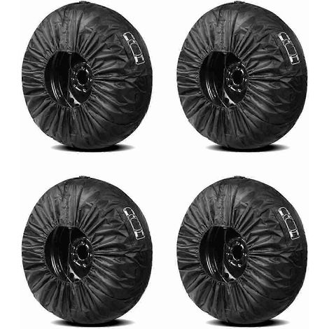 Ensemble de 4 housses de roue de secours étanches, compatibles avec les SUV, camping-cars et camions. Convient aux pneus de 19 à 23 pouces. Protection robuste des roues. WHBYV (1/4)