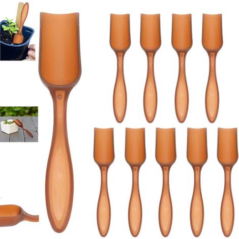 10 Gartenkellen Kunststoff Gartenkelle Gartengeräte Minikellen Pflanzkelle Handkelle zum Gärtnern, Pflanzen und Spielen am Strand Sä und Umpflanz (1/5)