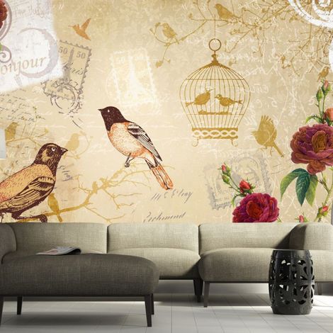 Papier Peint "Bonjour" 105 x 150 cm (1/2)