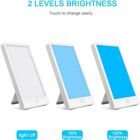 Lampe de luminothérapie LED bleue, thérapie lumineuse émotionnelle, lumière apaisante et rafraîchissante pour le bien-être. (1/5)