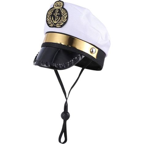 Chapeau de Capitaine Halloween pour Chien et Chat - Costume Sailor pour Fête et Cosplay (1/5)