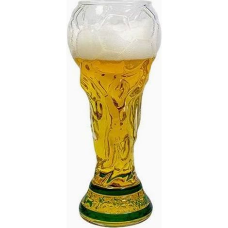 Verre à bière Coupe du Monde 2026 - 500 ml - Verre résistant - Cadeau élégant pour homme, papa, Fête des Pères, anniversaire ou jour de match - Parfait