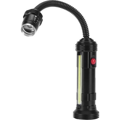LED-Arbeitsleuchte für Werkzeugmaschinen, Schwanenhals, USB-aufladbar, mit Magnetfuß, für Drehmaschinen (1/5)