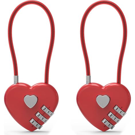 Petit Cadenas à Combinaison, Verrou à Câble avec Combinaison, Joli Cadenas à Numéro, Verrou à Combinaison pour Bagages, Valise, Casier de Sport, Fermeture Éclair de Sac à Dos, Sac, Boîte à (1/5)