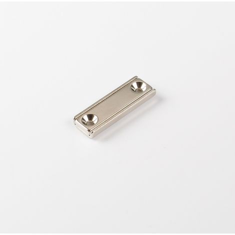 Magna-C Neodym-Flachleiste 40x13,5x5mm mit konischer Senkung (1/4)