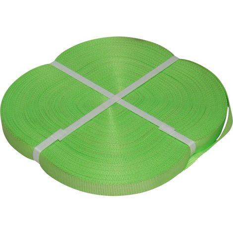 Polyester Webbing Strap Tape Roll 100M 25MM Hi Vis (Tie Down Lashing Belt)