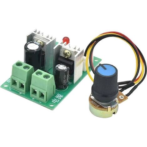 PWM-Gleichstrommotor-Drehzahlregler 12V-36V 3A, einstellbares Spannungsregelungsmodul für verschiedene Motoren (1/5)