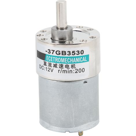 24-V-Gleichstrom-Getriebemotor, 200 U/min, XD37GB3530 mit Reglerhalterung, Mini-Getriebemotor mit niedriger Drehzahl, 1 Stück (1/5)