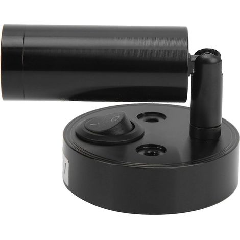 Lampe de lecture LED 12/24 V 3 W, lampe de chevet pour chambre à coucher, en alliage d'aluminium chromé, pour bateau, camping-car, SUV, remorque, noir et blanc chaud (1/5)