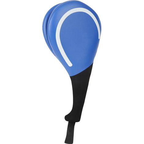 1 Paire de Cible de Pied en PU pour Taekwondo, Sanda, Kickboxing, Boxe, Entraînement de Frappe, Équipement Sportif Bleu (1/5)