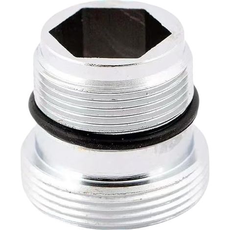 Adaptateur de robinet en laiton (2,1 × 2,1 cm), buse de robinet de cuisine et de salle de bain, pour raccorder robinets, aérateurs et tuyaux d'arrosage. (1/4)