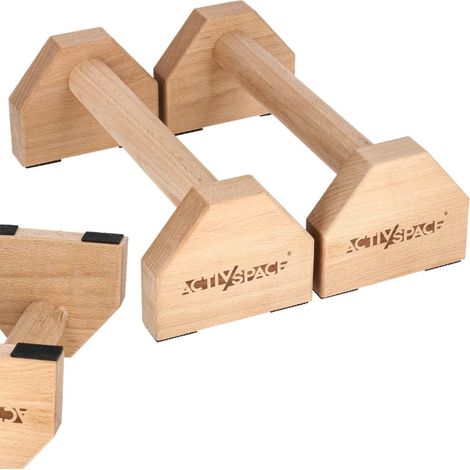 Parallele in legno, maniglie per flessioni, lunghe 30 cm (1/5)