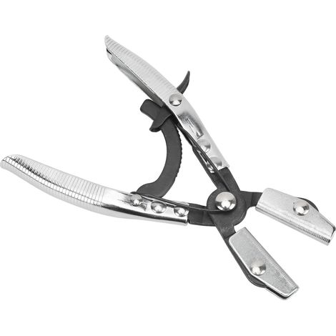 Pince à sertir universelle pivotante à mâchoires à cliquet pour tuyaux de liquide de refroidissement de radiateur et de frein automobile, 20,3 cm (8 po) (1/5)