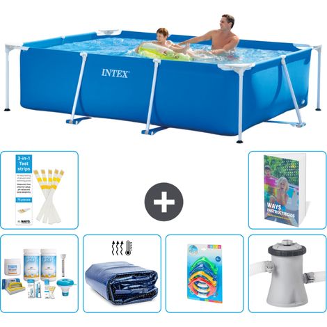 Rechteckiger Frame Pool - 260x160x65 cm - 7-teilig S108