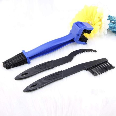 Ensemble d'outils de nettoyage de chaîne de moto et de vélo – Ensemble de brosses de nettoyage d'entretien de pignon de vélo, 3 (1/5)