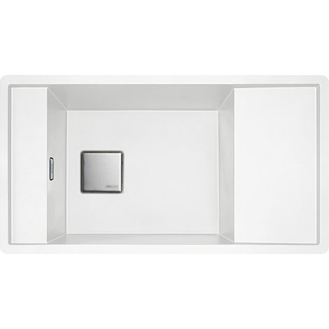 Évier encastrable Franke Frames FSG 611-88 1 bac Blanc Artic 877 x 495 mm