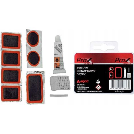 Prox Schlauchreparaturset, 7-teilig + Ventilgummi
