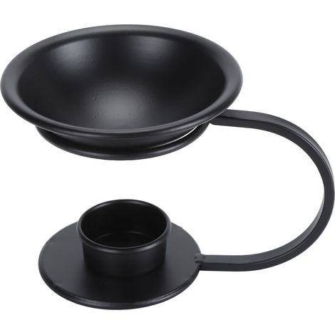 Chauffe-cire décoratif, Support décoratif en fer à combustion sèche, porte-bougie, huile essentielle pour salon, Spa, méditation, en forme de V (1/5)