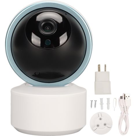 Caméra de sécurité intérieure 1080P HD, double bande 2,4G/5G, vision nocturne infrarouge, surveillance sans fil intelligente, prise AU 100-240V (1/5)