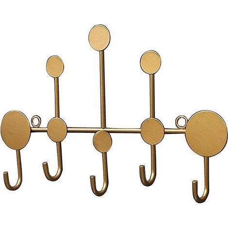 Crochet en fer forgé Simple Moderne Enduit Hook Wall Hanger Rack de rangement (1/5)