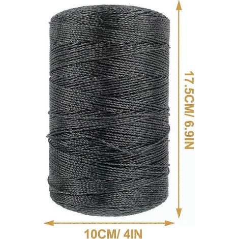 Corde fine en nylon, corde élastique en polyéthylène pour la réparation de filets de pêche, le jardinage, l'escalade, la construction, le camping de survie en extérieur (1/5)