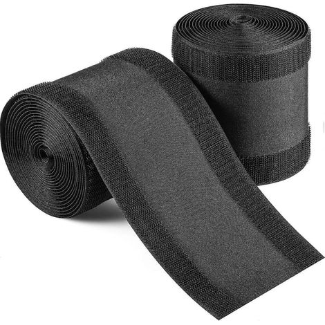 Lot de 2 Protège-câbles de Sol 3M pour Moquette, Cache-fils Anti-Trébuchement, Gestion de Câbles pour Bureau Commercial, Passage de Câbles Plat, Sécurisez Vos Câbles au Sol, 1.5m Chaque (1/5)