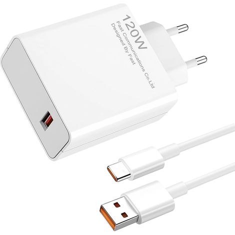 120W Chargeur Rapide avec Câble USB C 1m pour Note 14 Pro 13 Pro 12 (1/5)