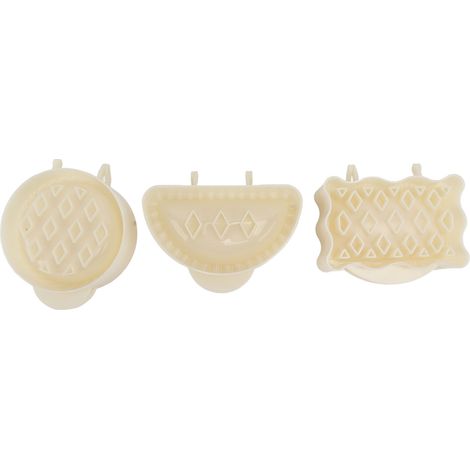 Set mit 3 Mini-Tarteformen aus umweltfreundlichem ABS für Apfeltörtchen, Gebäck und Weihnachtskuchen (1/5)