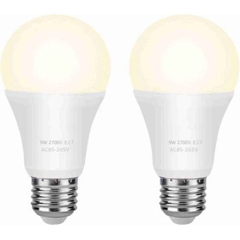 Ampoule LED, ampoules extérieures rondes à économie d'énergie, lumière néon chaude 9 watts pour la cour et la maison (1/5)