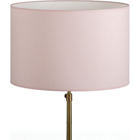 Abat jour rose en coton pour lampe à poser - rose (1/3)