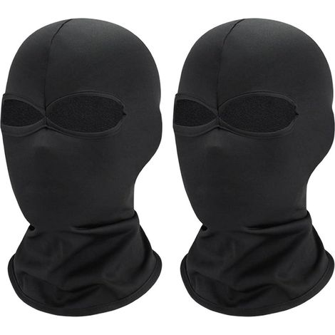 2er Pack Sturmhauben mit 2 Löchern, atmungsaktiv, UV-Schutz, für Motorrad & Outdoor (1/5)