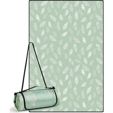 Couverture de pique-nique XXL imperméable et lavable 300x200cm, tapis de plage sable résistant (1/5)