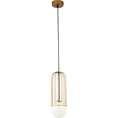 Telford Plafonnier Cage doré, 1 lumière, G9 (1/2)