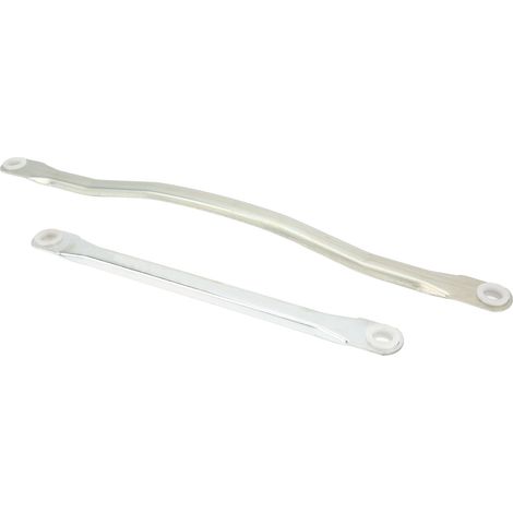 Satz mit 2 Scheibenwischerarmen inklusive Gestänge, Teilenummer 28840AX60A, passend für Nissan Micra K12 (2003–2010), Metall-Ersatzsatz (1/5)
