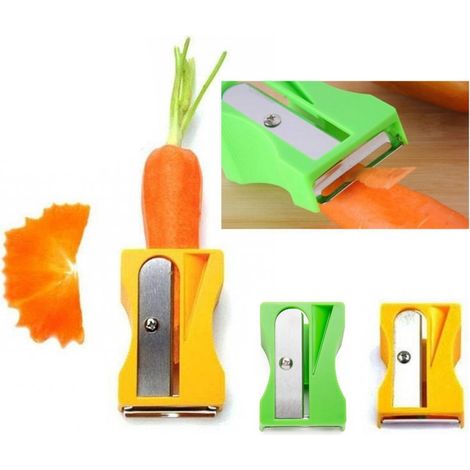 TrAdE Shop Traesio - Sbucciaverdure Tempera Carote Zucchine Pela Taglia Decorazione Affetta Verdure - (1/4)