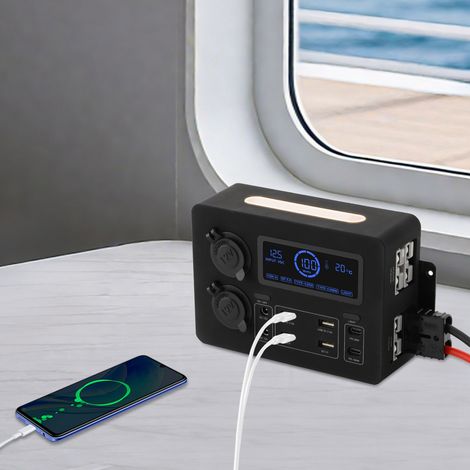 Boîtier d'alimentation avec prises USB DC12V PD, mini-boîtier de distribution d'alimentation pour camping-car, boîtier d'alimentation multifonctionnel (1/5)