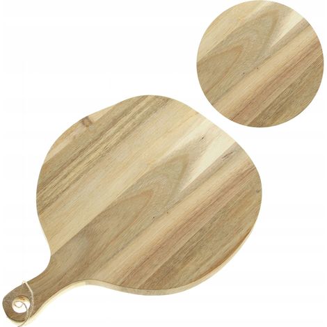 TABLA DE CORTAR DE MADERA DE ACACIA BANDEJA PARA SERVIR PLATOS Y APERITIVOS (1/5)
