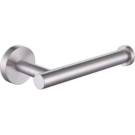 Portarotolo di carta igienica a parete, acciaio inox 304, lucidato, argento