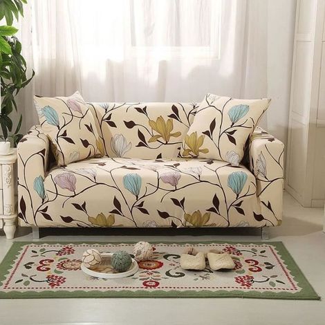 Hussen für 3-Sitzer-Sofa – Gelb – Synthetik – Moderner Stil