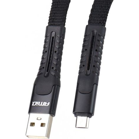 Câble USB micro USB à ressort 1,2 m UC-12 AMIO-02529 (1/4)