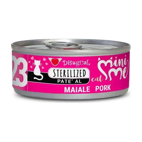 Disugual Cat Mini-Me Sterilised 23 al Maiale - Lattina 85 Gr - (1/2)
