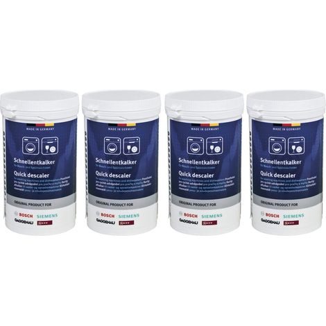 BSH 00311918x4 Détartrant en poudre pour lave-linge et lave-vaisselle (4 unités)