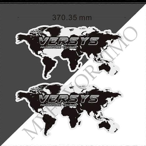 Pour Kawasaki Versys 300 400 650 1000 Versys-x 250 : Kit de protection de réservoir, pare-brise, protection genoux, autocollants, déflecteur de vent (2 pièces) - VERSYS (1/5)