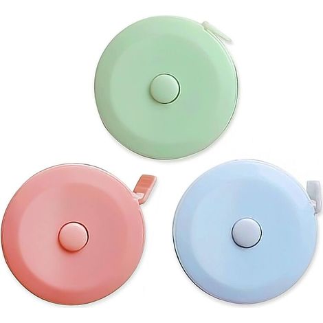 Mètre ruban à mesurer télescopique en 3 pièces avec double échelle pour mesurer la longueur, la ligne, la poitrine, la taille, la jambe et d'autres machines de coupe portables multifonctions