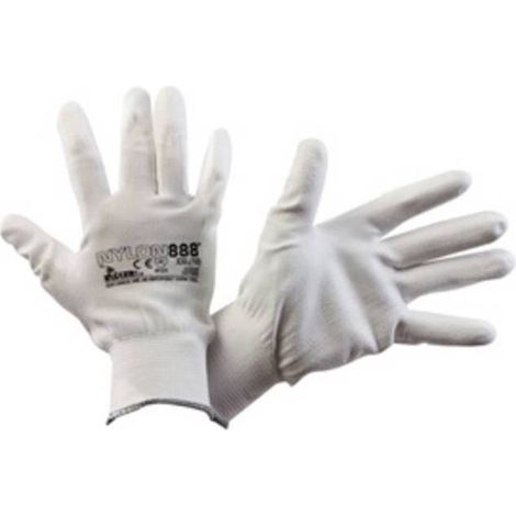 12 x GUANTI NYLON/888 PALMO POLIURETANO TG.10