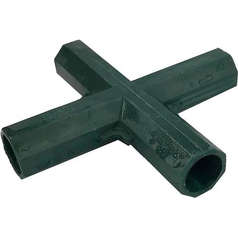 4 Pack Garden Frame Corner Connector 4 Way Pipe Connector Corner Connector For Greenhouse Furniture Frame 16mm Inner(4 way flat) (1/5)