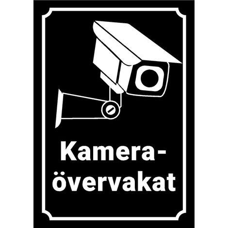 Filiyano-10 autocollants - Surveillance par caméra - 10 x 7,5 cm