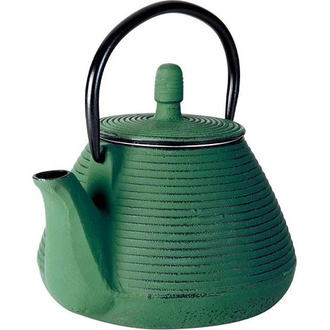Teiera in ghisa Lacor - Verde - Capacità 0,8 litri.