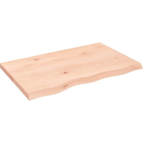 Étagère murale Moderne - Meuble Étagère murale Rangement multiposition 80x50x4 cm bois de chêne massif non traité -BV99798 (1/4)